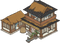 二階建て茅屋