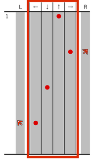  タップ・ロングノーツのレーン