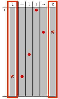  スライドノーツのレーン