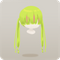 校園風綠色雙馬尾