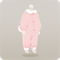 粉色嬰兒連身衣