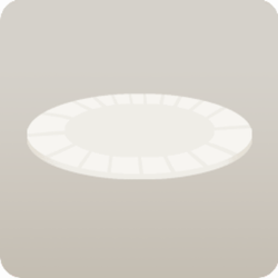 ミニ紙皿・ホワイト