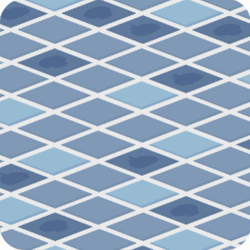 青いタイルテーブル