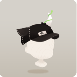 骨が生えたキャップ帽