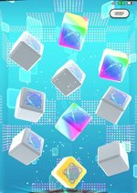 キューブの色が虹