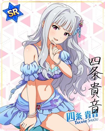 四条貴音 アイドルマスター ミリオンライブ！ A6サイズ イラストカード 四条貴音 アイドルマスター ミリオンライブ！ A6サイズ イラスト