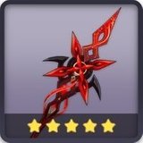 赤月のシルエット