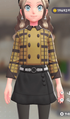 チェックがらショートPコート