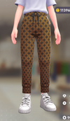 パターンジャージパンツ