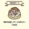 １周年記念ケーキ