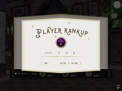 プレイヤーランク画面