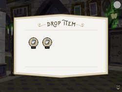 育成アイテム獲得画面