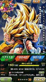 LR超サイヤ人3孫悟空＆超サイヤ人2ベジータ